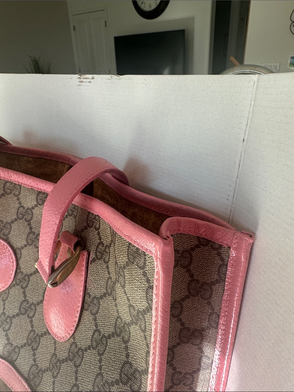 Gucci Monogram Tote Refreshed with Angelus Acrylic Leather Paint and sealer - Picture 4 of 16
